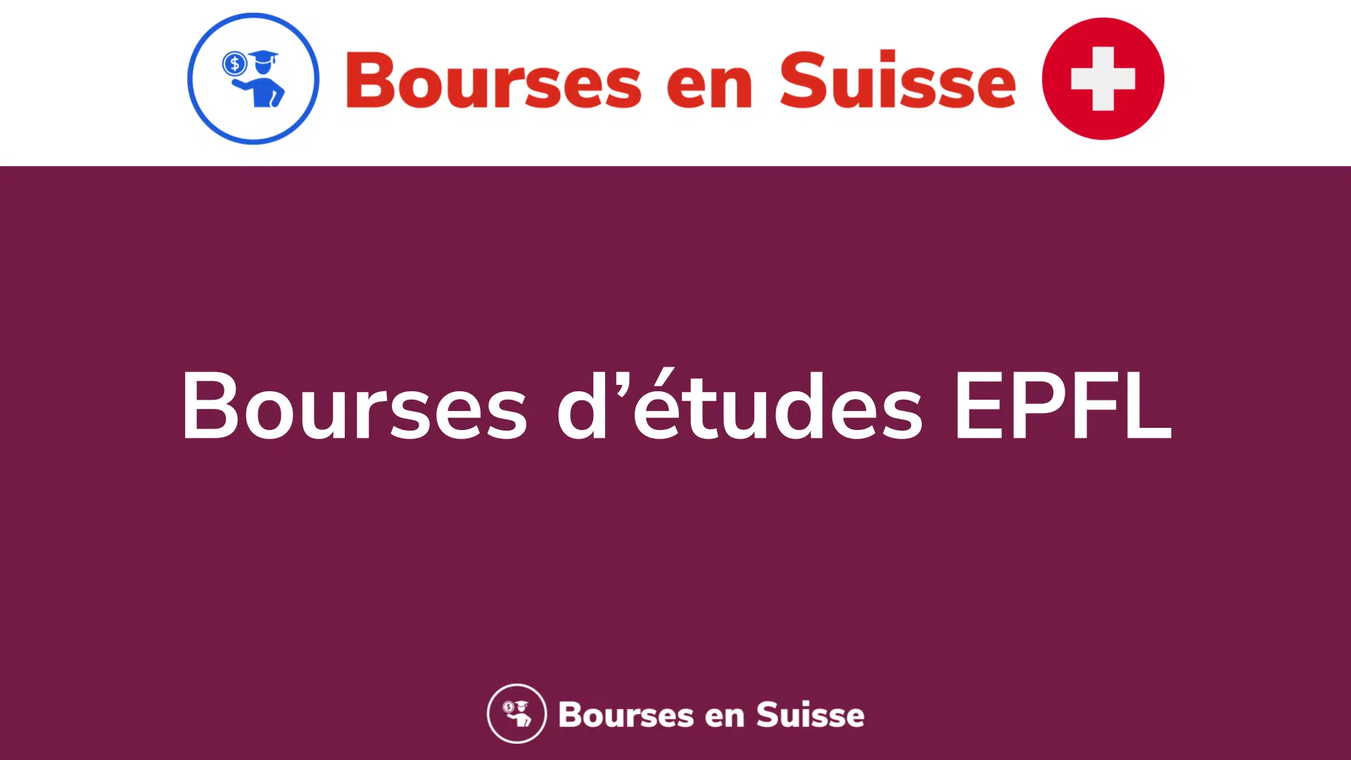 Bourses d’études EPFL