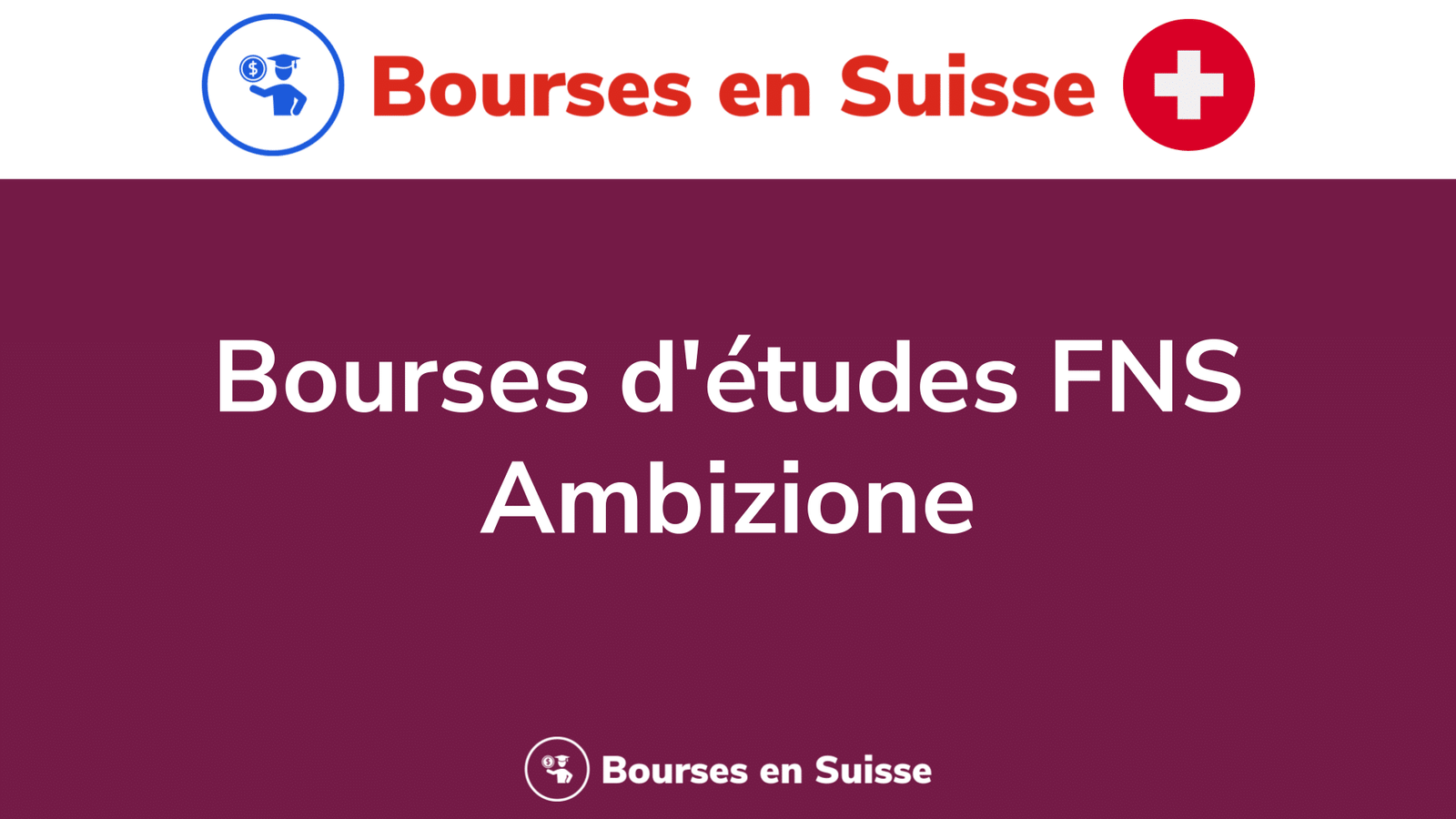 Bourses d'études FNS Ambizione
