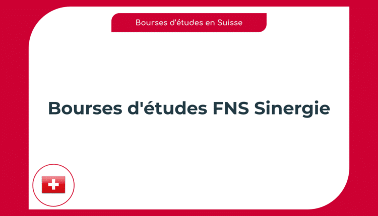 Bourses d'études FNS Sinergie