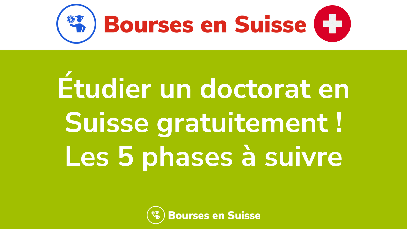 Étudier un doctorat en Suisse gratuitement