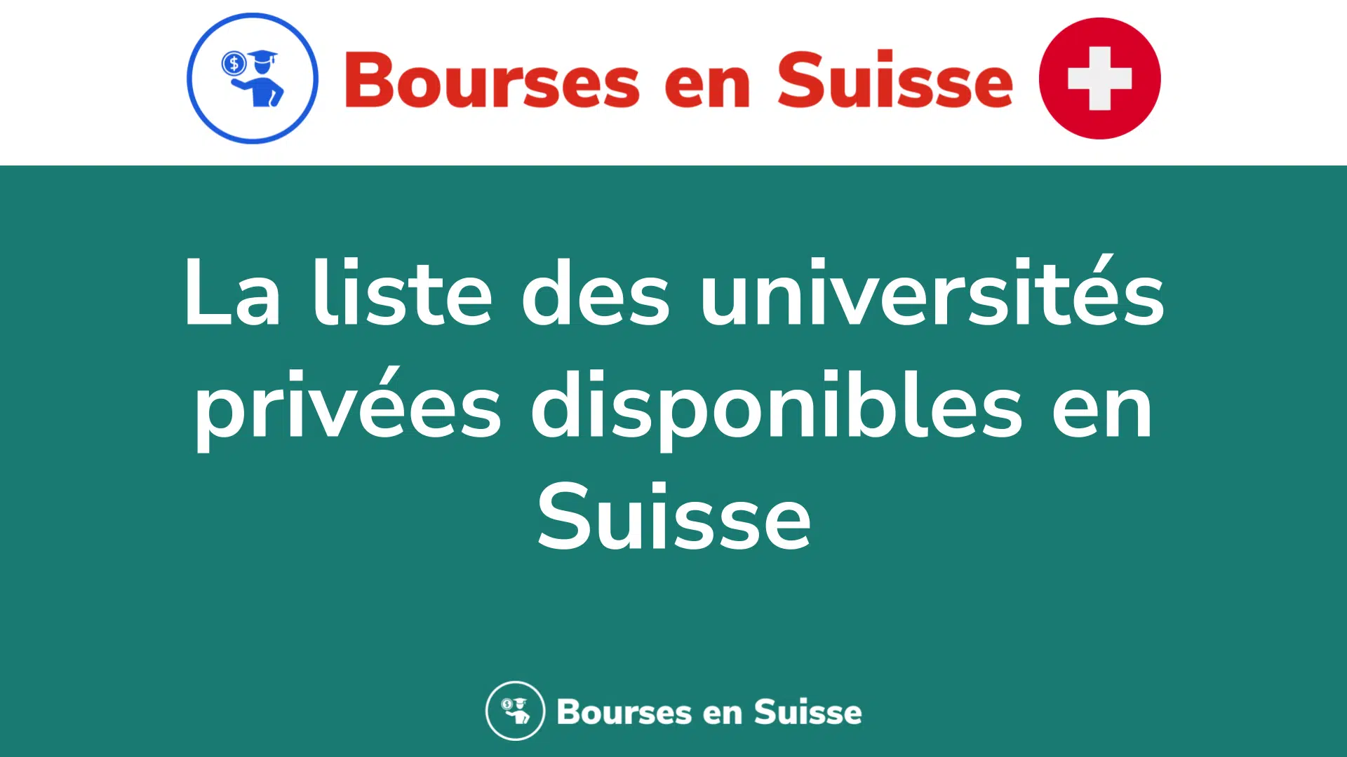 La liste des universités privées disponibles en Suisse